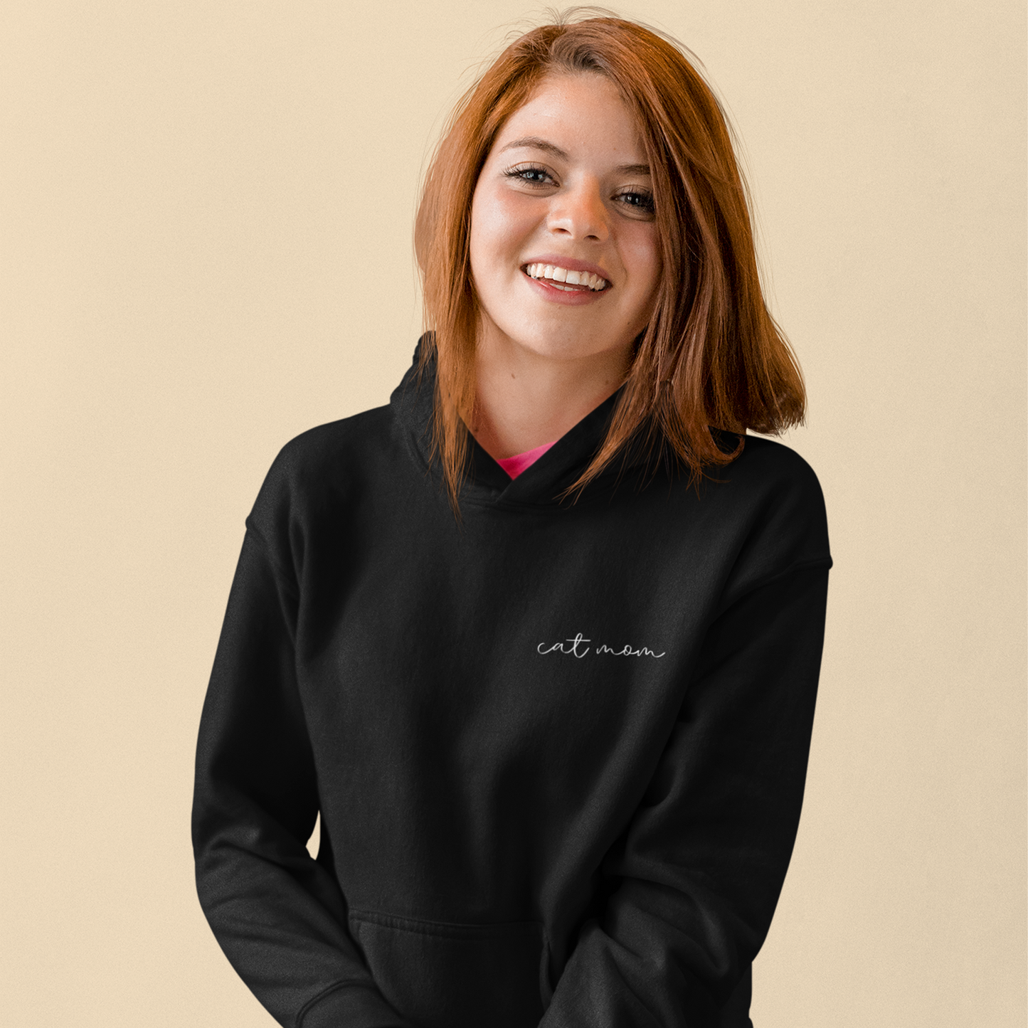 Hoodie Cat Mom Minimal - Mimi & Filou