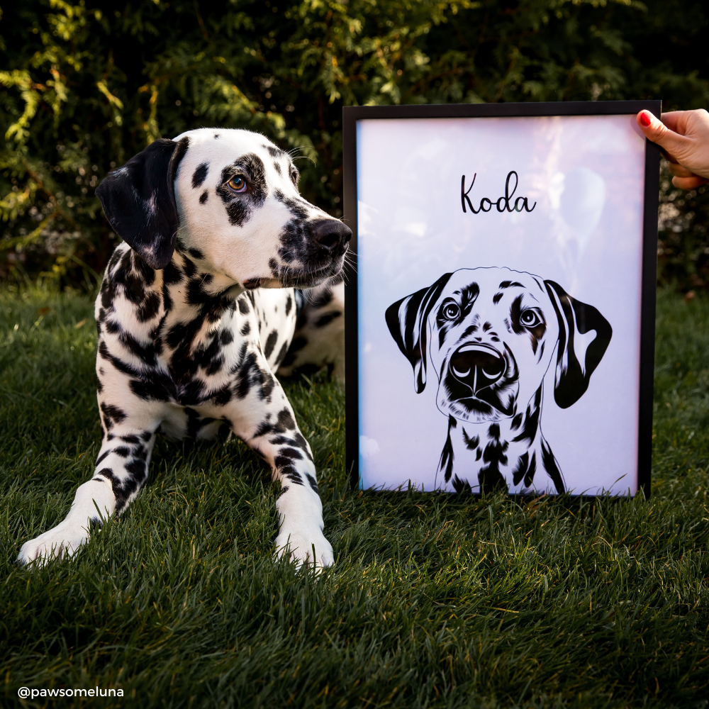 Personalisiertes Haustierportrait nach Fotovorlage - Pencil Art