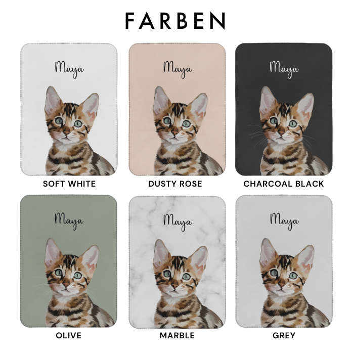 Personalisierte Premium Decke nach Fotovorlage - Modern Art - Mimi & Filou