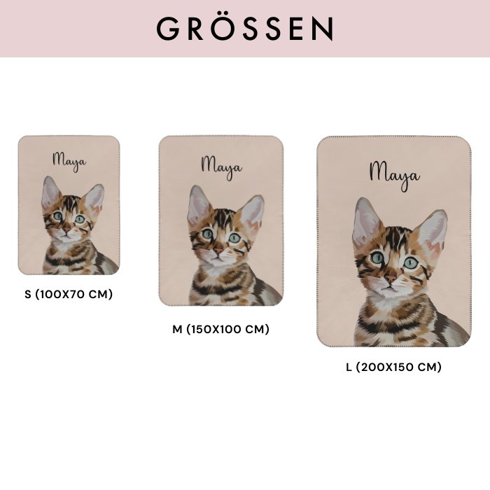 Personalisierte Premium Decke nach Fotovorlage - Modern Art - Mimi & Filou