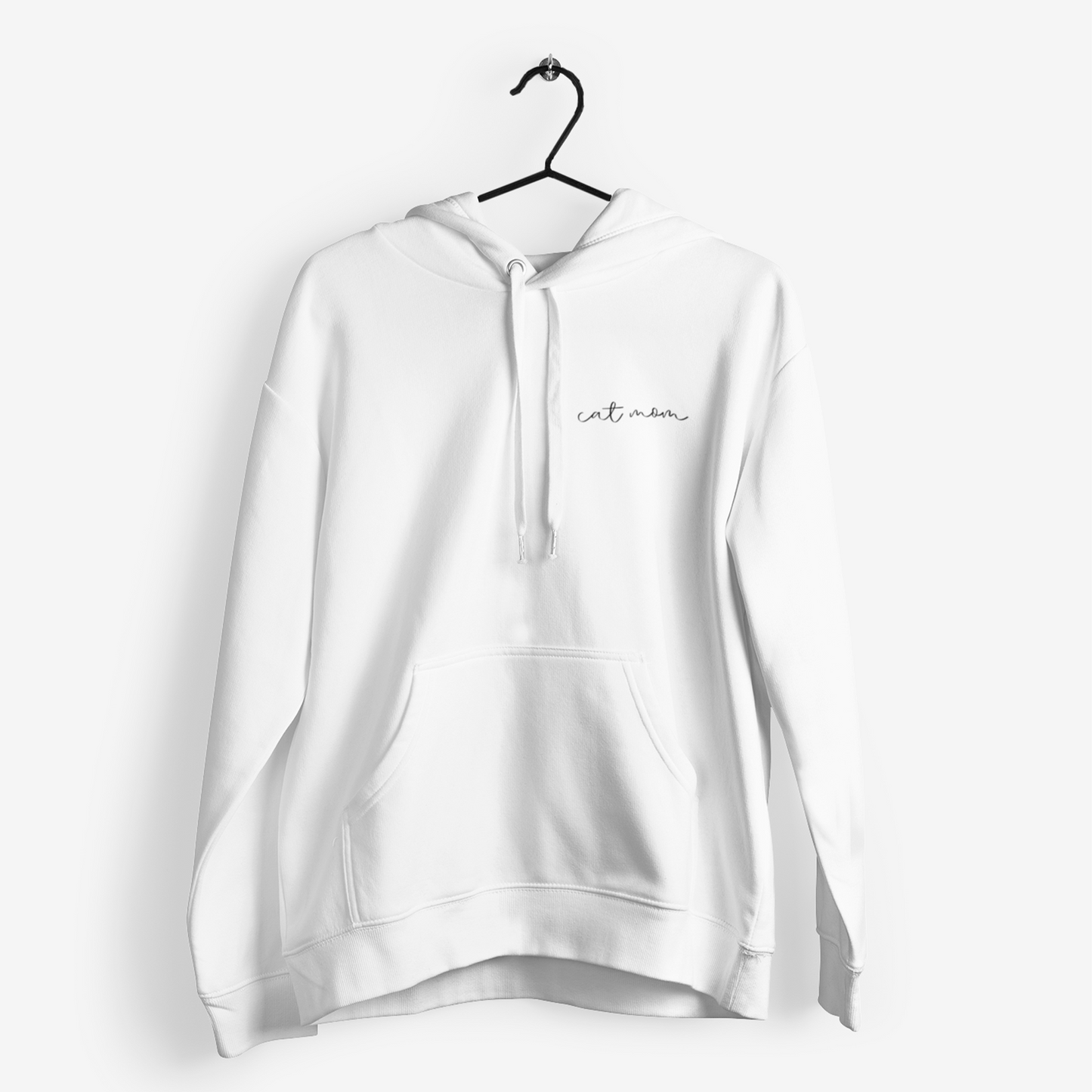 Hoodie Cat Mom Minimal Weiss / L - Mimi & Filou