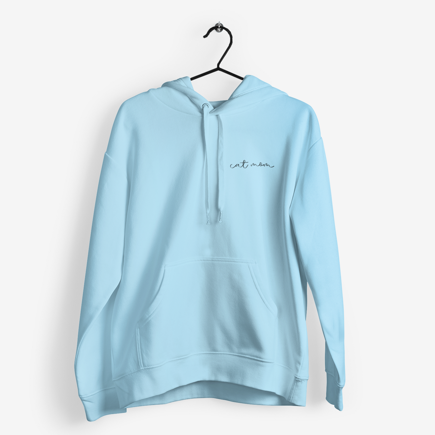 Hoodie Cat Mom Minimal Himmelblau / XS - Mimi & Filou