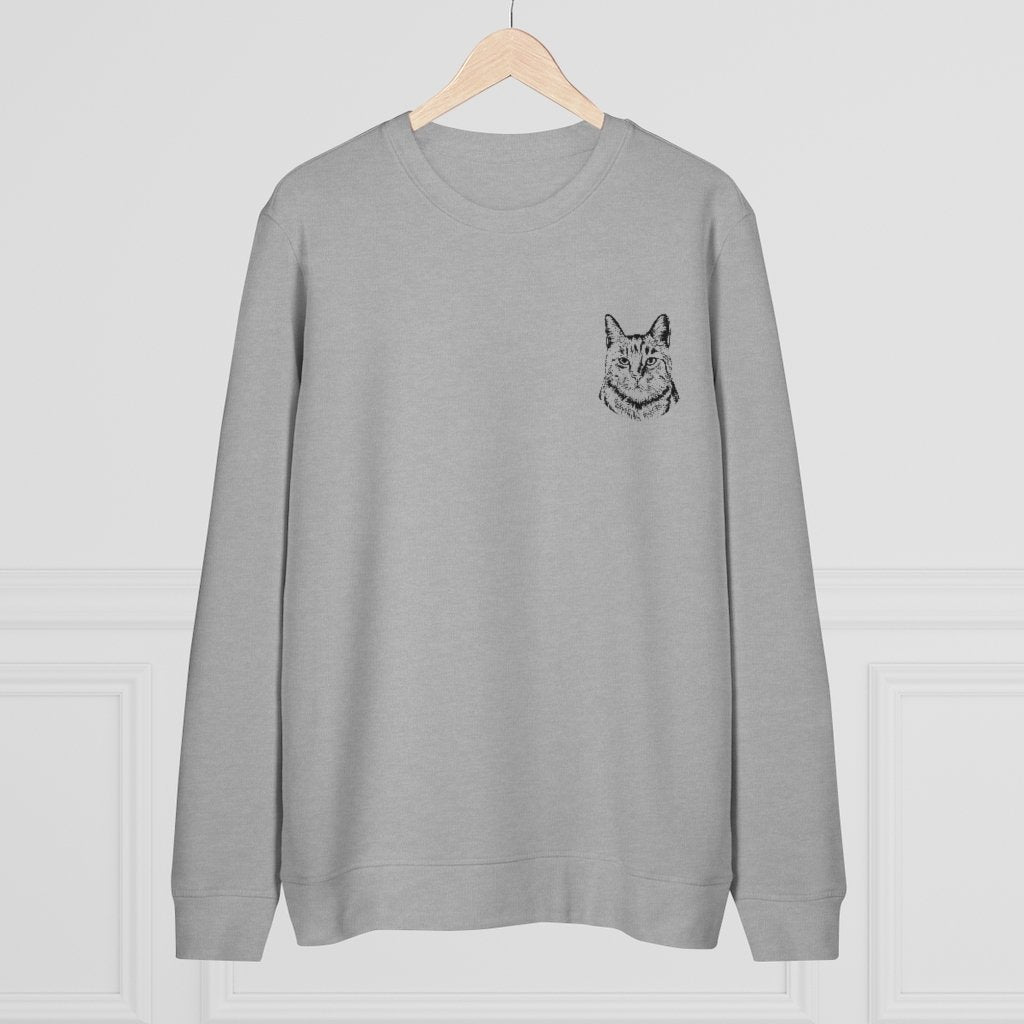 Personalisiertes Sweatshirt Pencil Art L / Grau meliert - Mimi & Filou