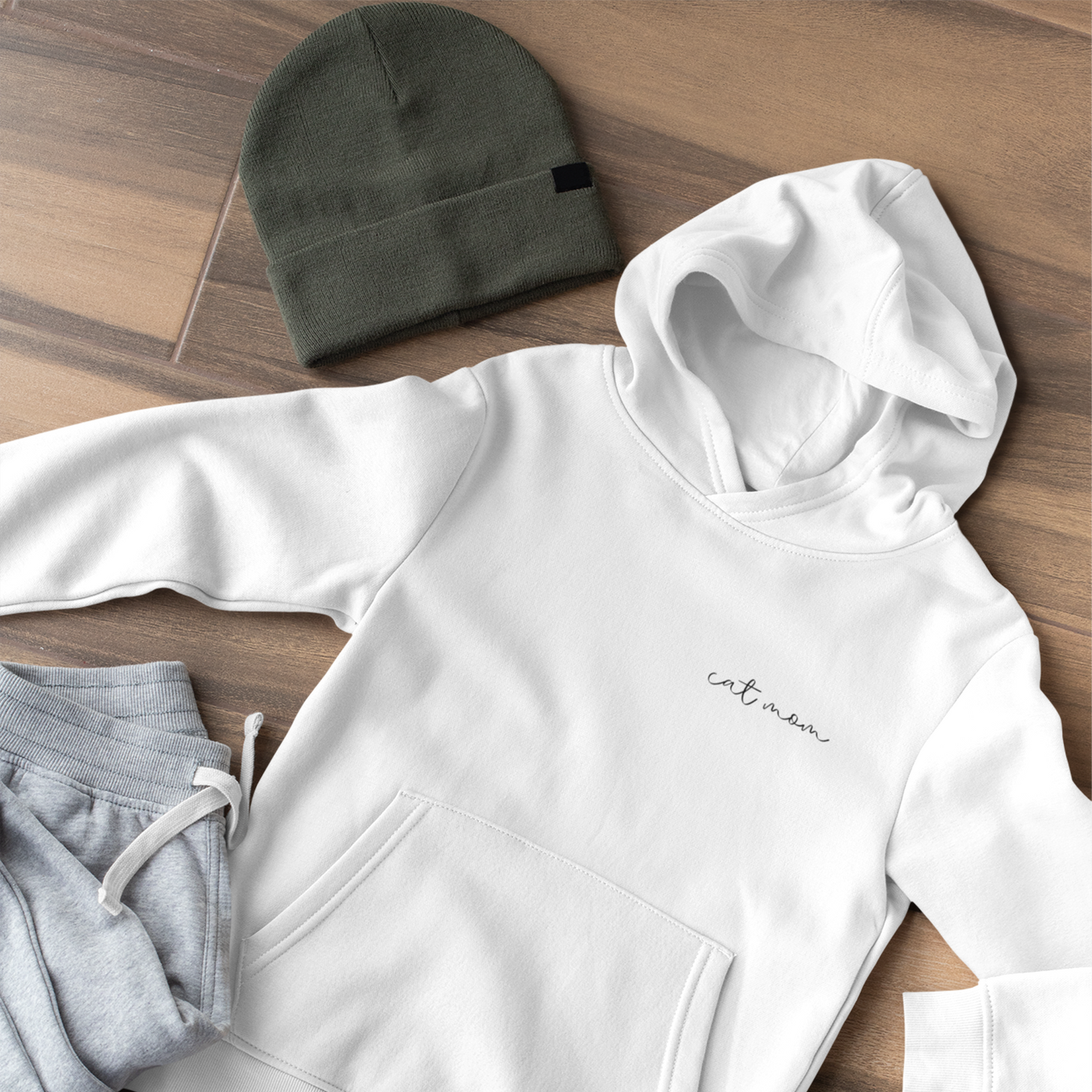 Hoodie Cat Mom Minimal - Mimi & Filou
