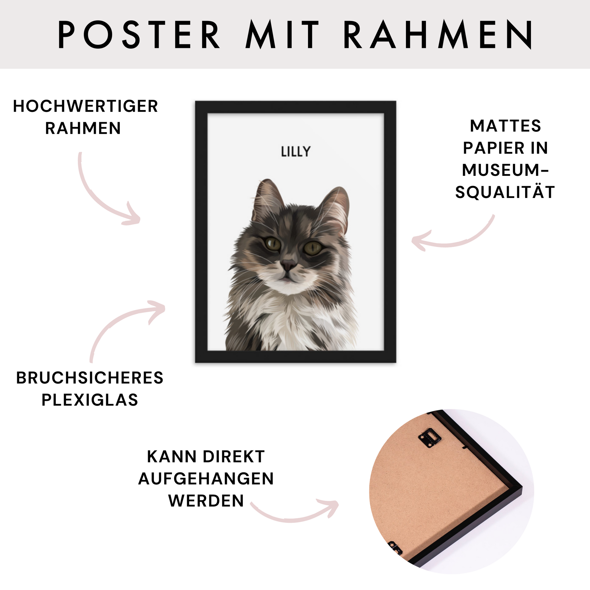 Personalisiertes Haustierportrait nach Fotovorlage - Modern Art - Mimi & Filou