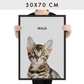 Personalisiertes Haustierportrait nach Fotovorlage - Modern Art 50x70 cm / 1 / nur Poster - Mimi & Filou