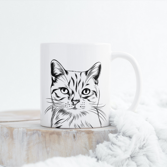 Personalisierte Haustier-Tasse - Pencil Art 2 - Mimi & Filou