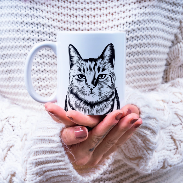 Personalisierte Haustier-Tasse - Pencil Art - Mimi & Filou