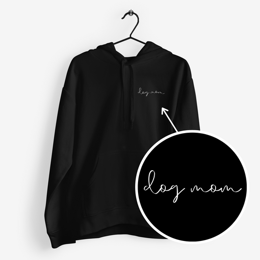 Hoodie Dog Mom Minimal Schwarz / XS - Mimi & Filou