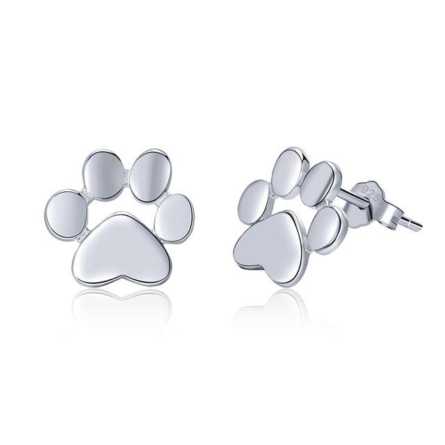 Ohrstecker Pfötchen silber - Mimi & Filou