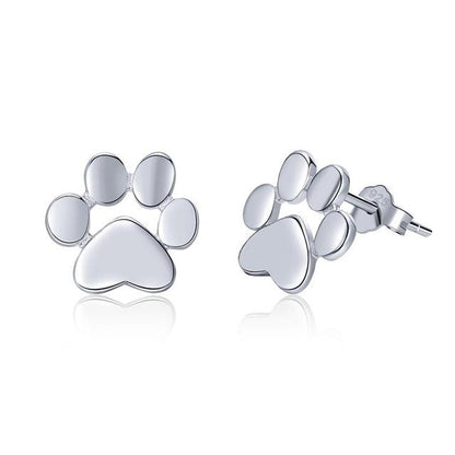 Ohrstecker Pfötchen silber - Mimi & Filou